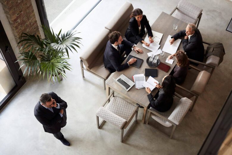 Attorneys sitting at a table